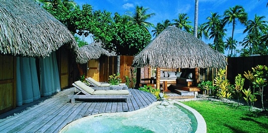 Suite jardin avec piscine hôtel Bora Bora Pearl Beach Resport Spa