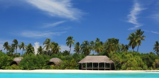 Vue hôtel Six Senses Laamu