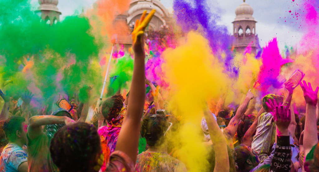 Holi en Inde